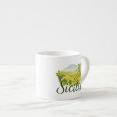 Sicilia Mt,Etna Design エスプレッソカップ (正面右)