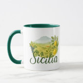 Sicilia Mt.Etna Design Mug マグカップ (左)