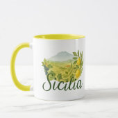 Sicilia Mt.Etna Design Mug マグカップ (左)