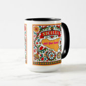 Sicilia Sicilian Design (customize with name) マグカップ (正面右)