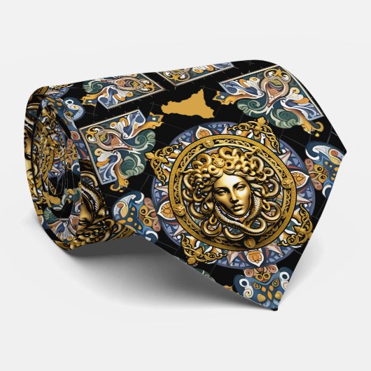 Sicilia Sicilian Pattern  ネクタイ (ロール)