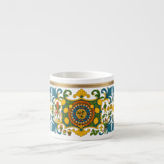 Sicilia Sicilian Pattern Espresso Cup エスプレッソカップ (正面)