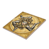 Sicilia Trinacria Sicilian design  タイル (側面)
