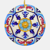 Sicilian Baroque Flower I セラミックオーナメント (裏面)