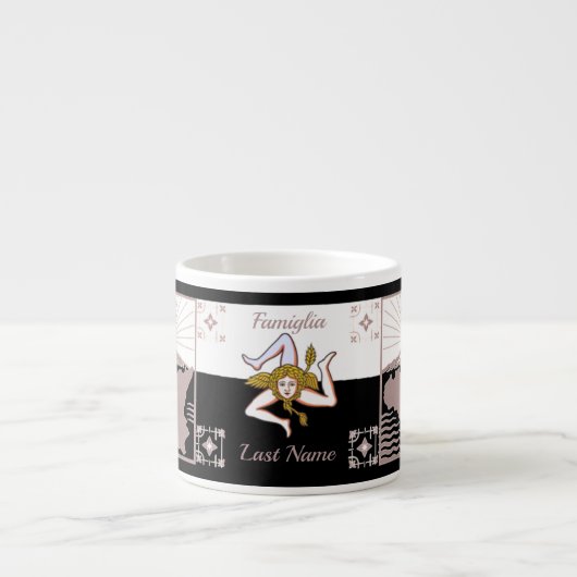 Sicilian Family Personalized Espresso cup エスプレッソカップ (正面)