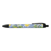 Sicilian Lemon, Blue Maiolica Tile 黒ボールペン (トップ)