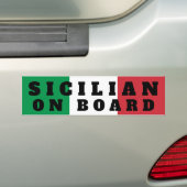 Sicilian On Board Bumper Sticker バンパーステッカー (車上)
