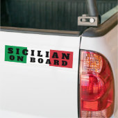 Sicilian On Board Bumper Sticker バンパーステッカー (トラック上)