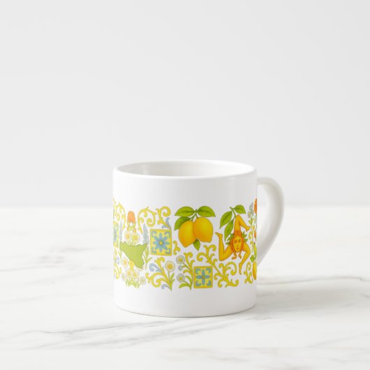 Sicilian Pattern Espresso cup エスプレッソカップ (正面右)