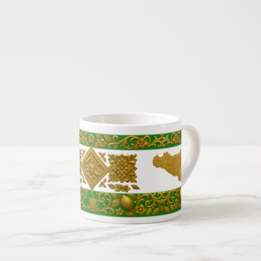 Sicilian Pattern Espresso cup エスプレッソカップ (正面右)