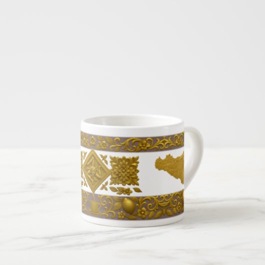 Sicilian Pattern Espresso cup エスプレッソカップ (正面右)