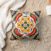 Sicilian Peppers クッション (ブランケット)