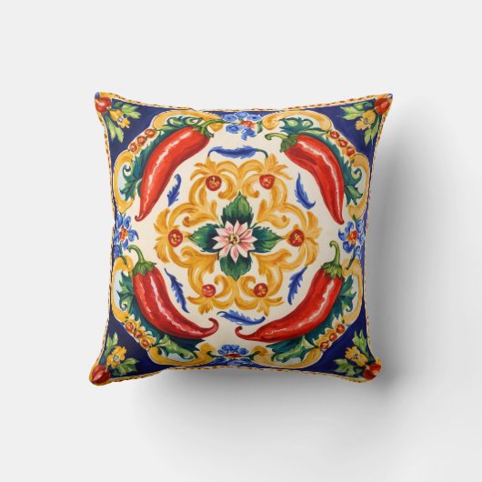 Sicilian Peppers クッション (裏面)