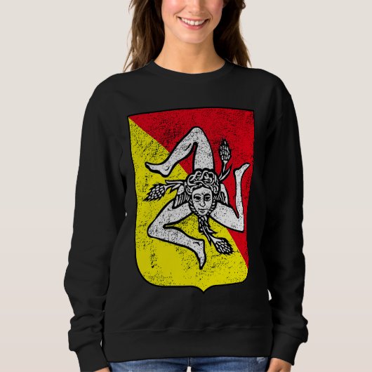 Sicilian Souvenir Italy 2022 Men Women Kids スウェットシャツ (正面)