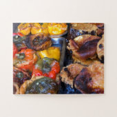 Sicilian Street Feast | Stuffed Peppers & Eggplant ジグソーパズル (横)