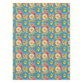 Sicilian tiles,majolica,lemons   テーブルクロス (正面)