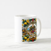 Sicilian Trinacria Design  コーヒーマグカップ (正面右)