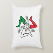 Sicilian Trinacria Medusa Design アクセントクッション (正面(垂直))