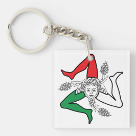Sicilian Trinacria Medusa Design キーホルダー