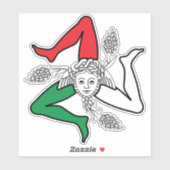 Sicilian Trinacria Medusa Design シール (シート)