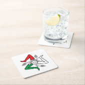 Sicilian Trinacria Medusa Design スクエアペーパーコースター (インサイチュ)