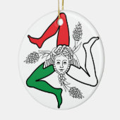 Sicilian Trinacria Medusa Emblem Italian Theme セラミックオーナメント (左)
