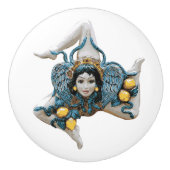 Sicilian Trinacria Medusa -Symbol of Sicily セラミックノブ (正面)