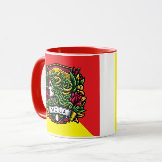 Sicilian Trinacria Mug マグカップ (正面左)