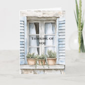 Sicilian Window Plants Thinking of you カード (正面)