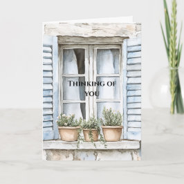 Sicilian Window Plants Thinking of you カード