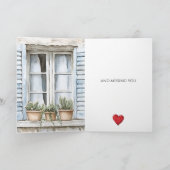 Sicilian Window Plants Thinking of you カード (内部)