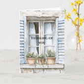 Sicilian Window Plants Thinking of you カード (黄色い花)