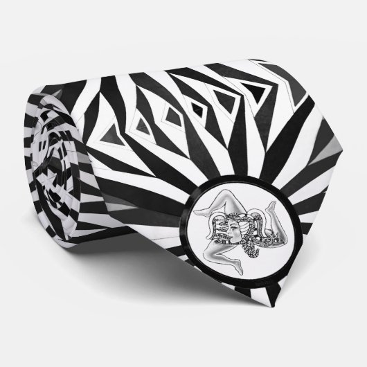 Sicilianoのクラゲのプリントのタイ ネクタイ (ロール)