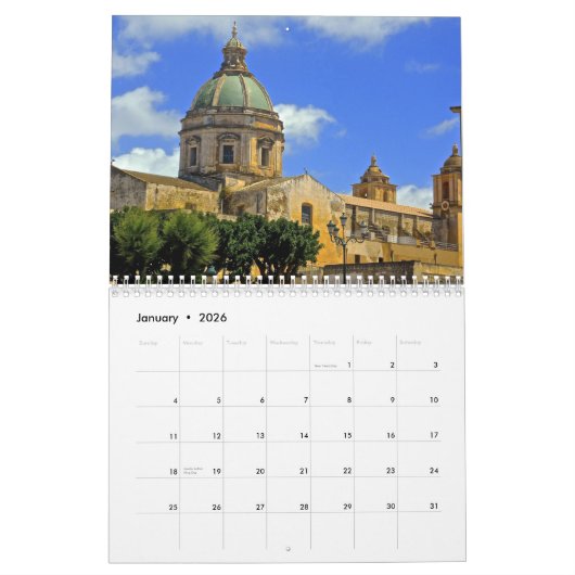 Sicily 2023 calendar カレンダー (1月 2026)