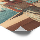 Sicily 50s vintage travel ポスター (角)