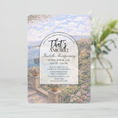 Sicily Coast Italian Themed Bridal Shower 招待状 (スタンド正面)