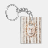 Sicily Cream Rustic Cream Sun Stripes キーホルダー (正面左)