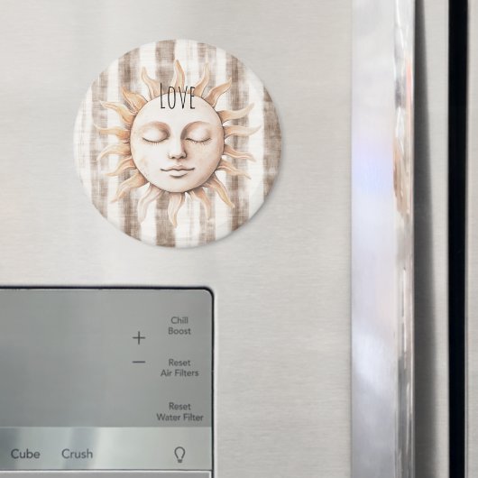 Sicily Cream Rustic Cream Sun Stripes マグネット (インサイチュ (冷蔵庫))