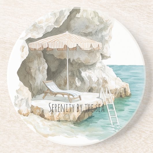 Sicily Italian Ocean Coast コースター (正面)