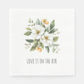 Sicily Italian Rustic Blue Stripes Bridal Shower スタンダードランチョンナプキン (正面)