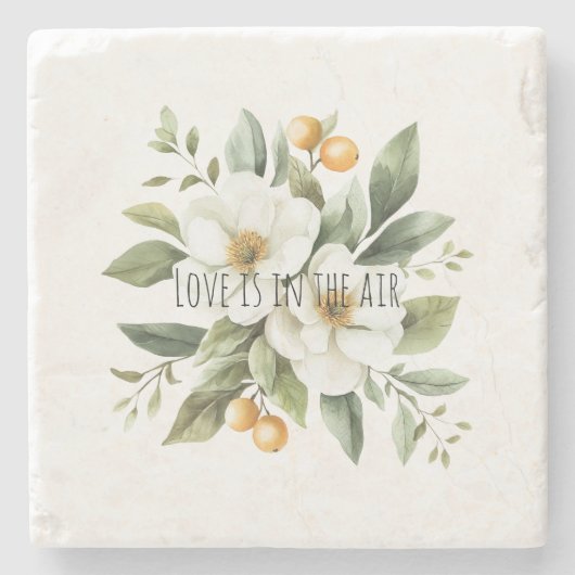 Sicily Italian Rustic Blue Stripes Bridal Shower ストーンコースター (正面)