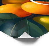 Sicily Italy Orange Grove Countryside Travel ポスター (コーナー)