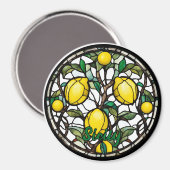 Sicily Lemon Tree Souvenir マグネット (正面/裏面)