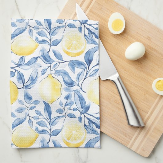 Sicily Rustic Brown Stripes  キッチンタオル (四つ折り)