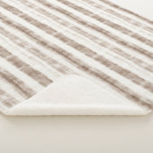 Sicily Rustic Brown Stripes  シェルパブランケット (3/4)