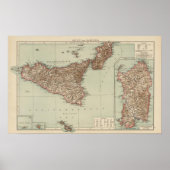 Sicily, Sardinia ポスター (正面)