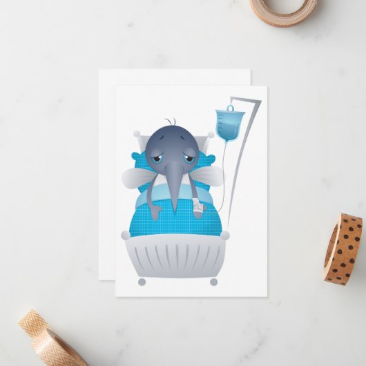 Sick Mosquito Note Card ノートカード (正面/裏面インサイチュ)