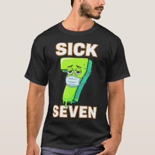 Sick Seven ミームTシャツ 617 面白い 言葉遊び ドリップ デ Tシャツ