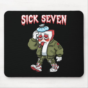 Sick Seven 67 ミーム おもしろい ゼンアルファスラング ブレインロット マウスパッド