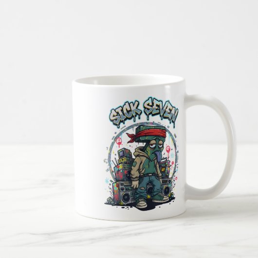 Sick Seven 67 Graffiti Meme Six Seven Fun Street U コーヒーマグカップ (右)